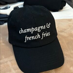 Kate Spade Black Cap with White Logo